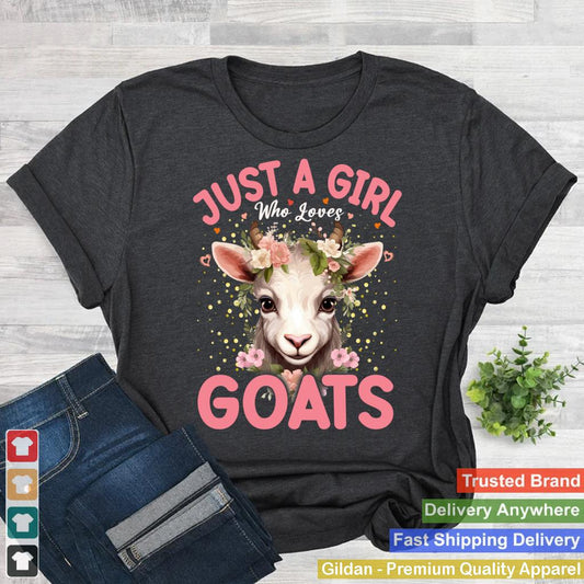 Just A Girl Who Loves Goats Floral Women Girls