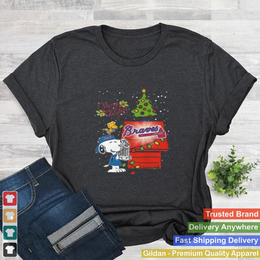 Atlanta Braves Snoopy Merry Christmas shirt