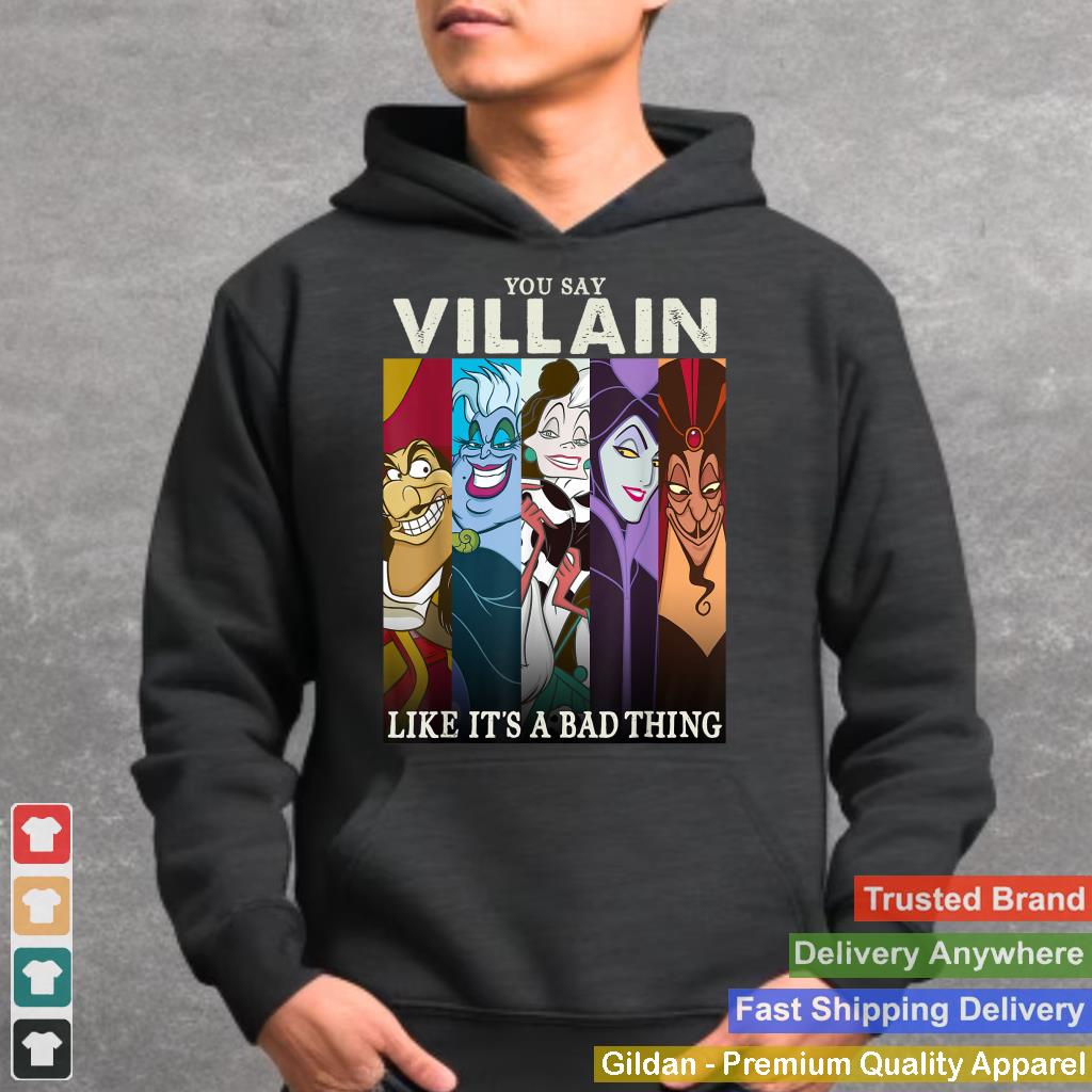 Disney Villains Colorful Group Shot Humor Graphic T-Shirt