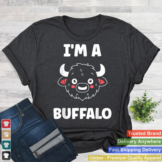 Cute Buffalo funny animals simple i'm a Buffalo