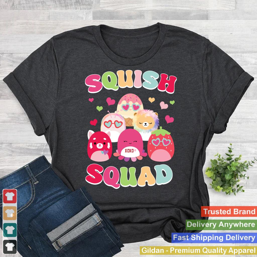 Cute Valentines Vibes Squish Squad Mallow Girls Kids