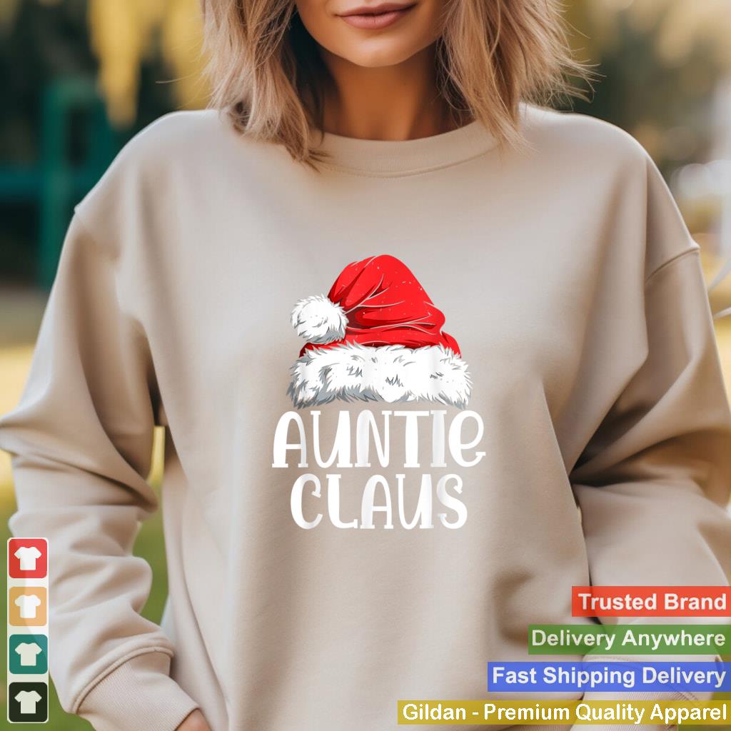 Auntie Claus Shirt Christmas Pajama Family Matching Xmas T Shirt 6