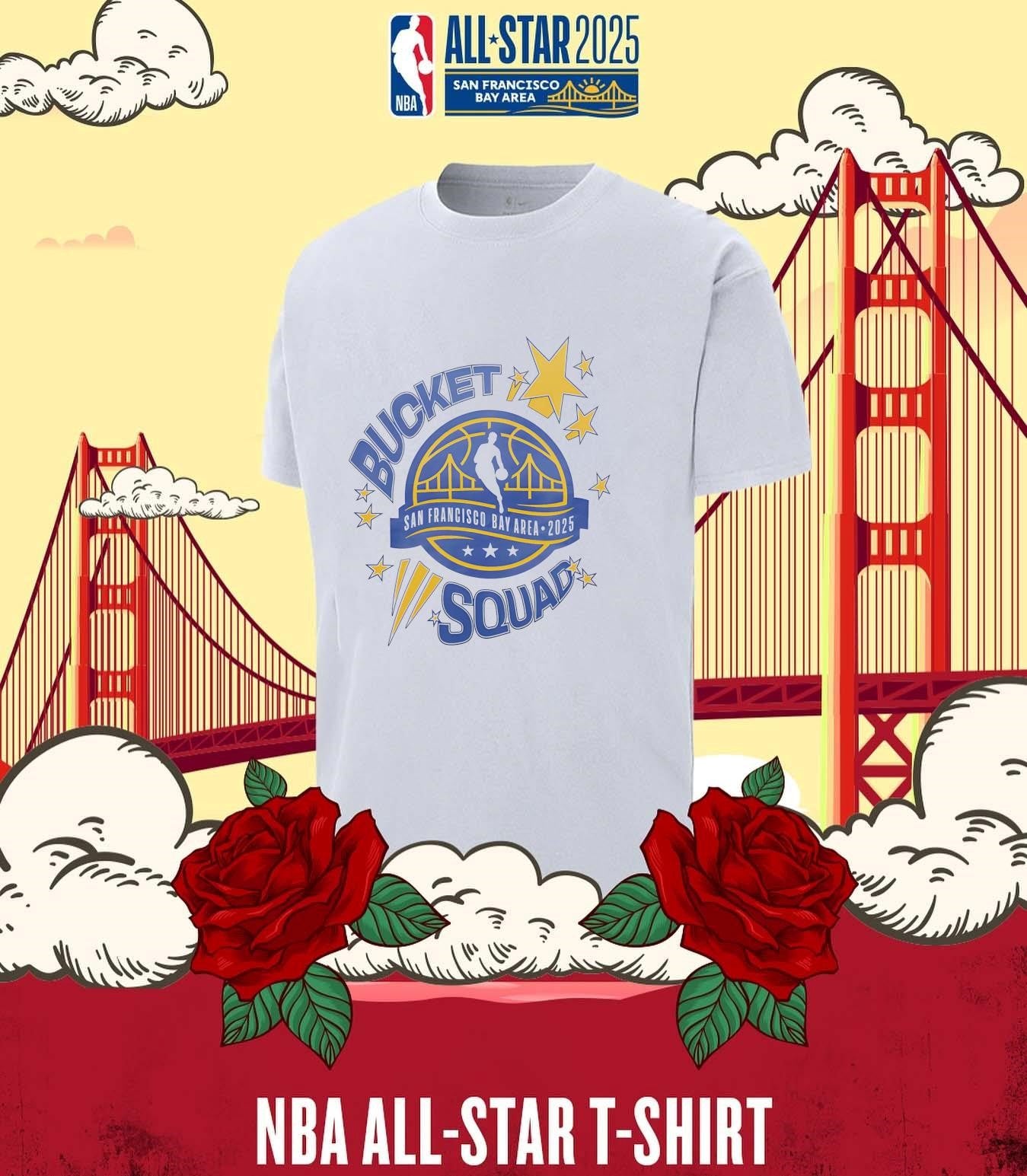 San Francisco Bay area 2025 NBA All-Star shirt