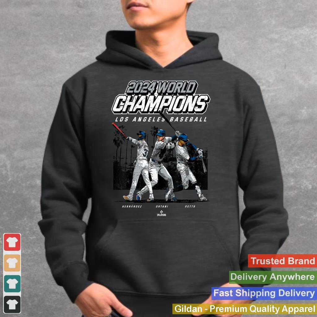 2024 Los Angeles World Champions Ohtani, Betts & Hernández