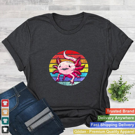 Axolotl Retro Vintage Funny Kawaii Axolotl Costume T Shirt