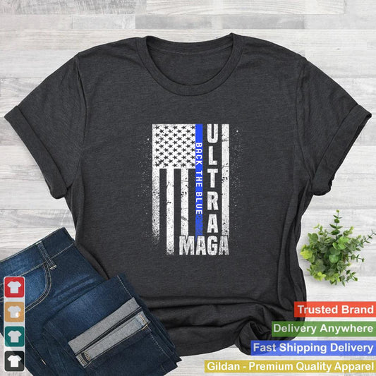 Anti Joe Biden Ultra Maga Funny Trendy Quote Trump US Flag T Shirt B0B187KN98