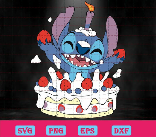 Happy Birthday Disney Stitch Svg Free