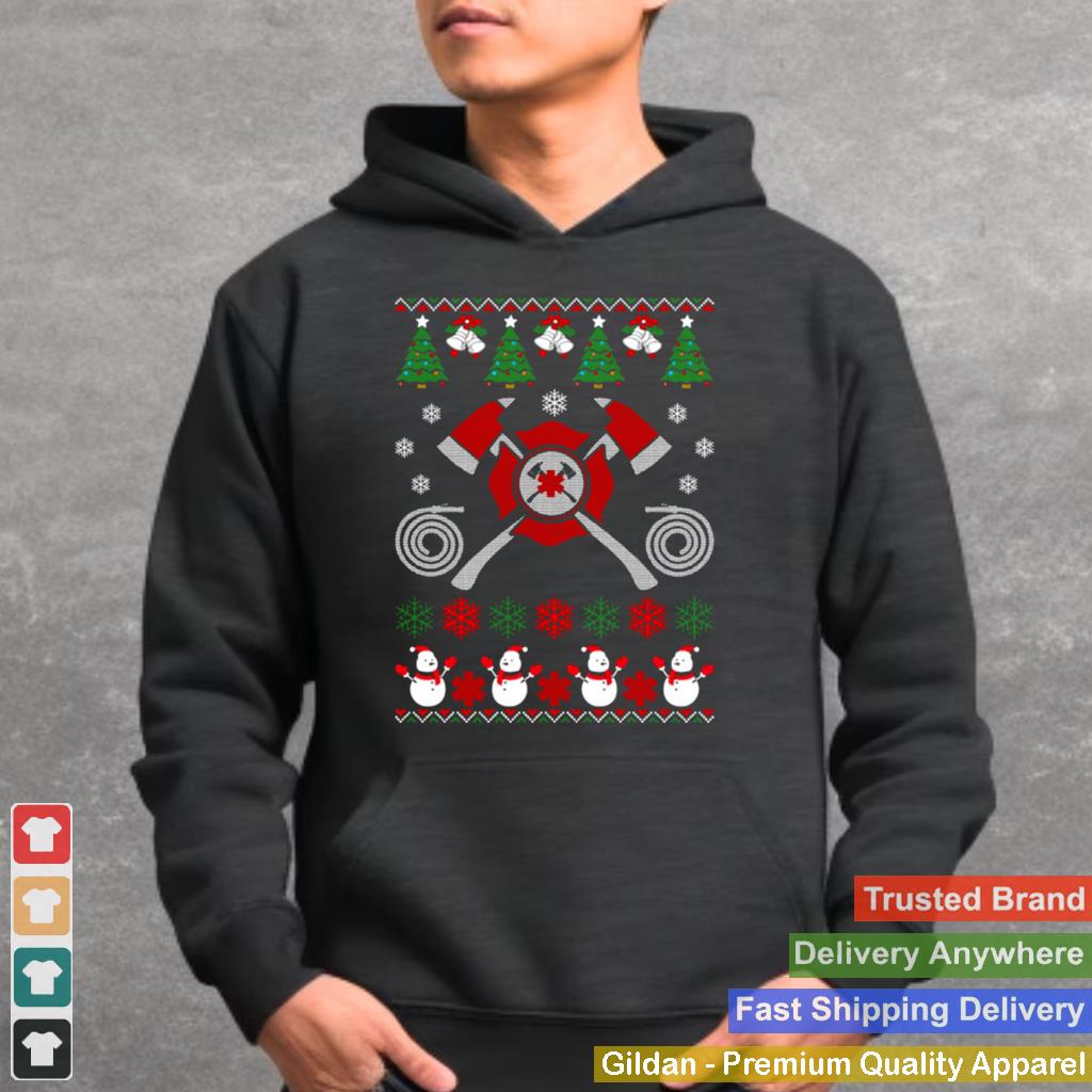 Amazing-Job-Merry-Firefighter-Ugly-Christmas-shirt