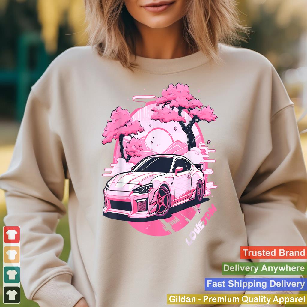 Love JDM Girl Racer Pink Japanese Race Car