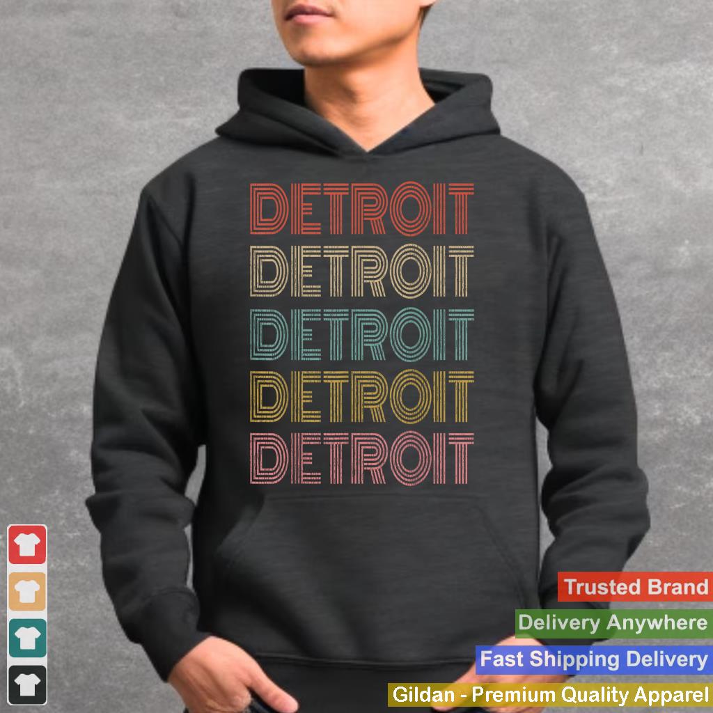 Vintage Retro Detroit Michigan 70s 80s Style