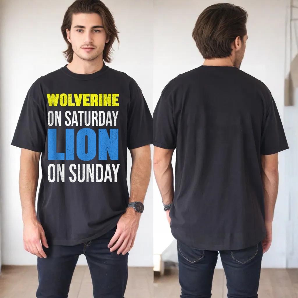 Wolverine On Saturday Lion On Sunday Tank Top