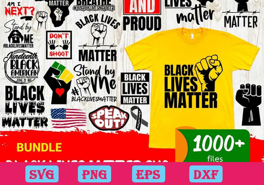 1000 Black Lives Matter SVG