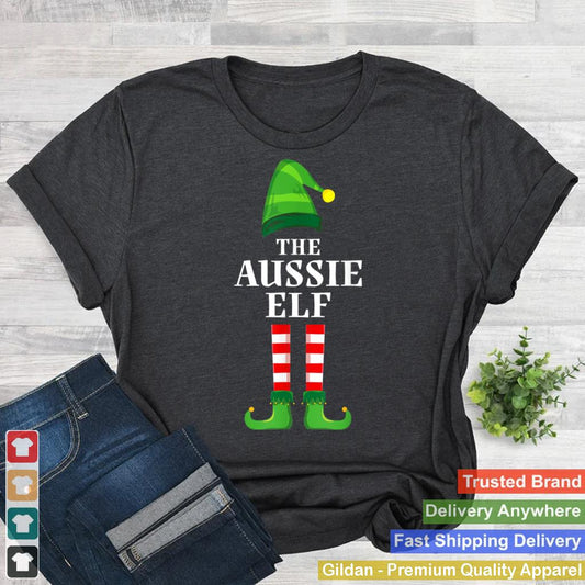 Aussie Elf Family Matching Group Christmas Party Pajama T Shirt