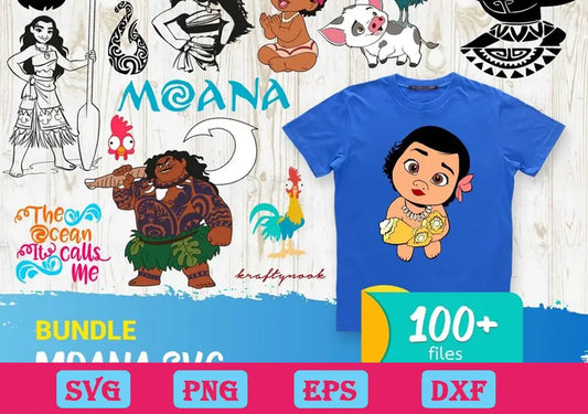 100+ Bundle Moana SVG