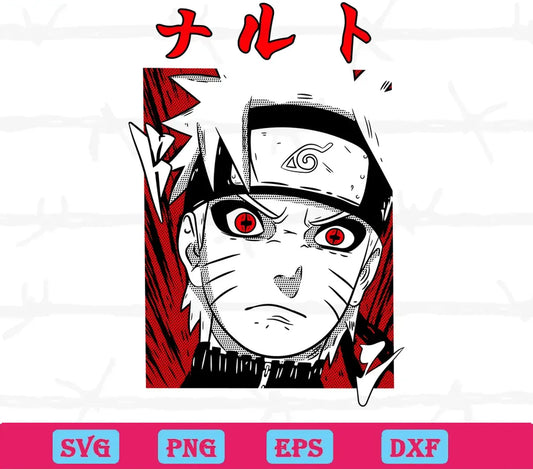 Naruto Red And White Svg, Naruto Svg