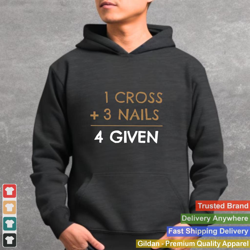 1 Cross 3 Nails 4 Given shirt