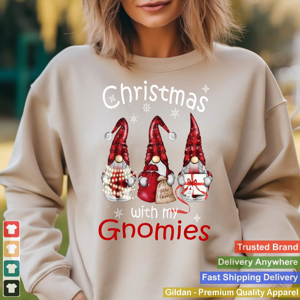 Gnome Family Christmas for Women Men - Buffalo Plaid