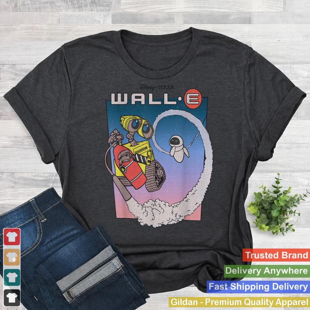 Disney Pixar Wall-E Fly Eve Retro Distressed T-Shirt