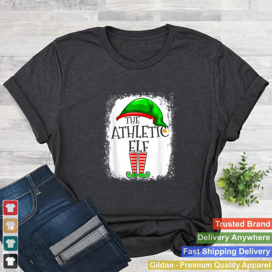 Athletic Elf Matching Group Xmas Funny Family Christmas T Shirt