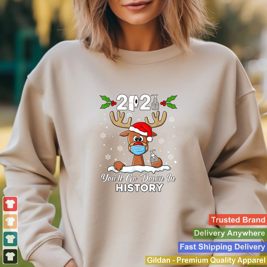 2021 Christmas Reindeer Funny Xmas T Shirt 2