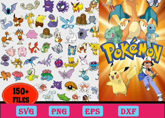 150+ Pokemon Anime Svg Bundle