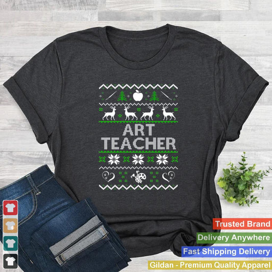 Art-Teacher-Christmas-T-Shirt