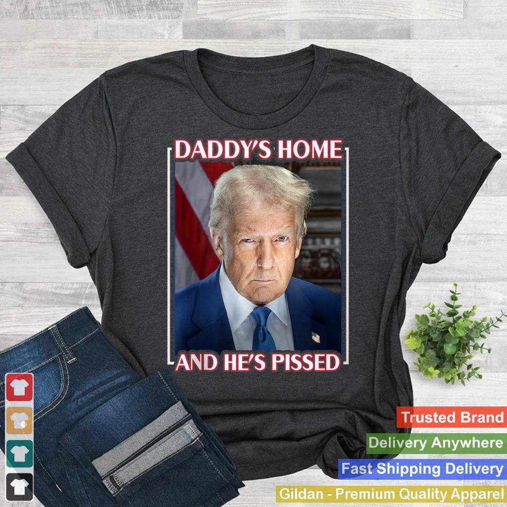 Trump Daddyu2019s Home & Heu2019s Pissed 2025 Inauguration Portrait Tank Top