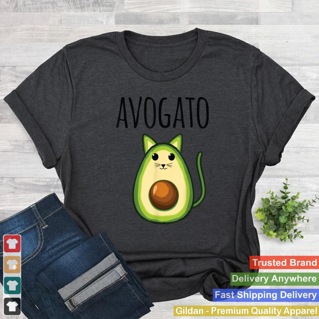 Avogato Women Funny Avocado Cat Vegetarian Vegan T Shirt B09W918DTG