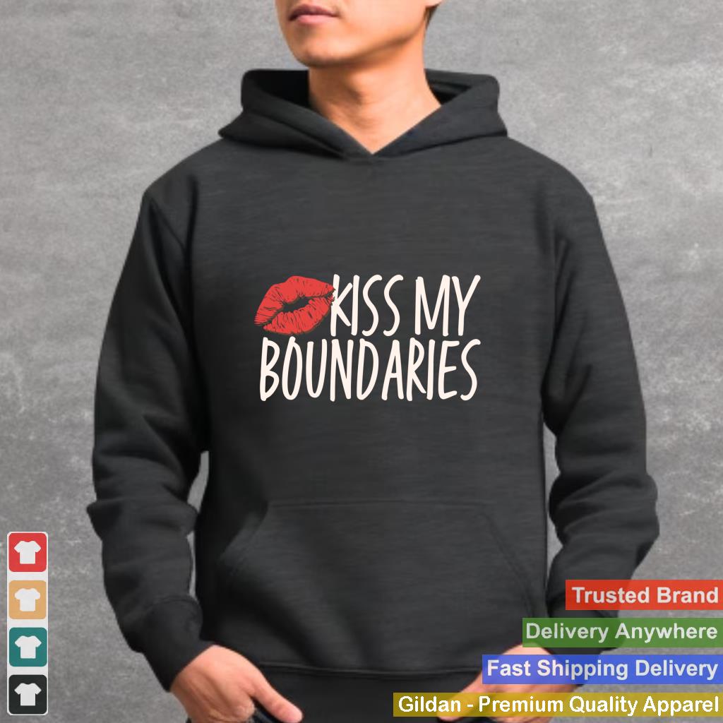 Kiss My Boundaries Funny Lips Valentine