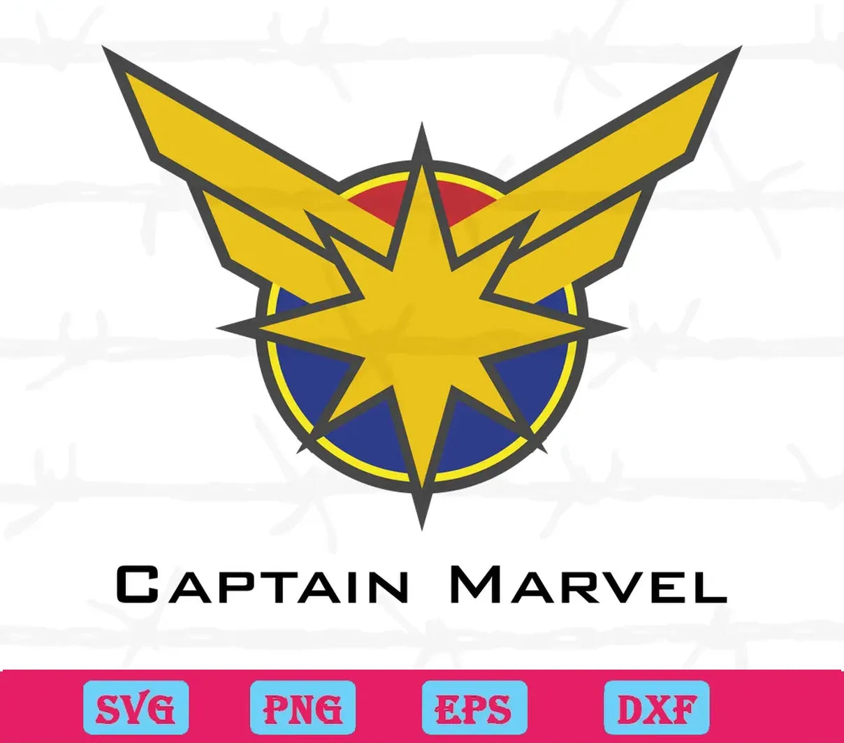 Captain Marvel Logo Svg