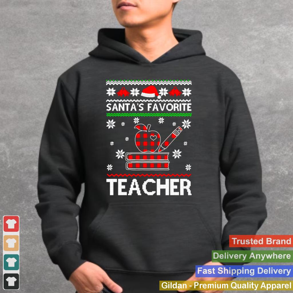 antas Favorite Teacher Ugly Christmas Sweater T shirt