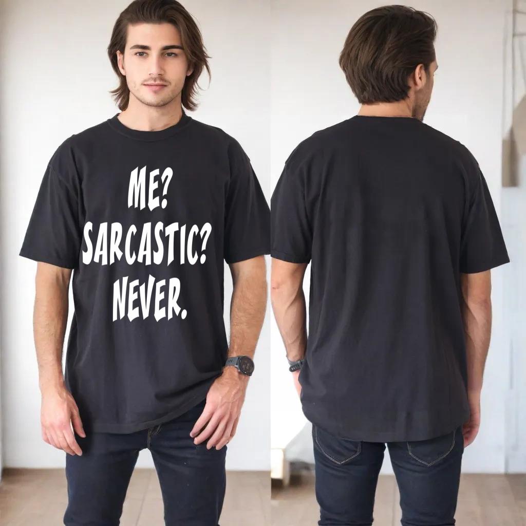 Me Sarcastic Never - Funny Sayings Hoodie