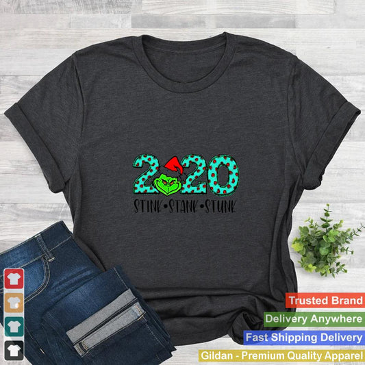 2020 The Grinch Santa Stink Stank Stunk Christmas shirt