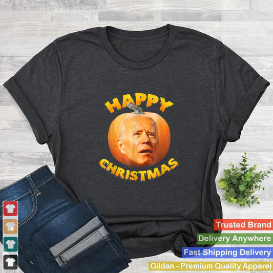 Anti Joe Biden Happy Christmas Holiday Pumpkin shirt