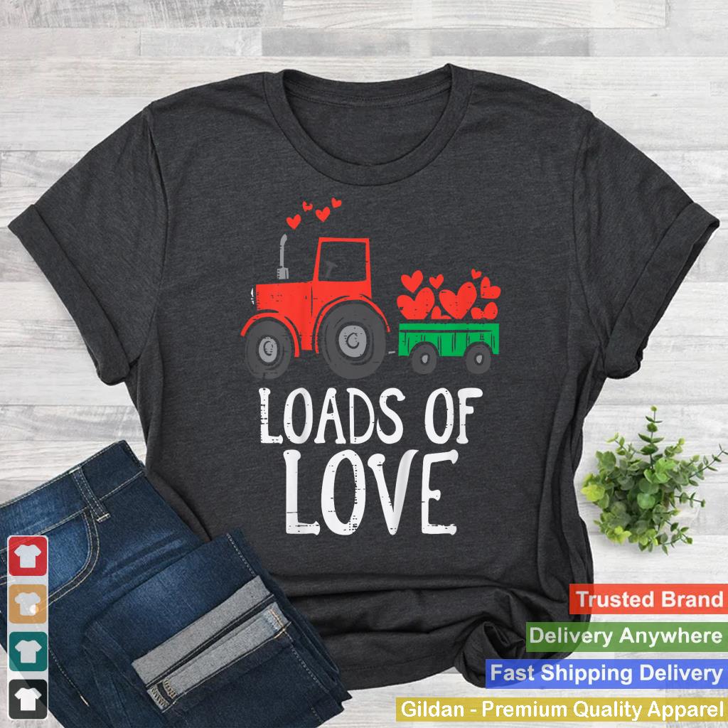 Loads Of Love Tractor Cute Valentines Day Truck Toddler Boys