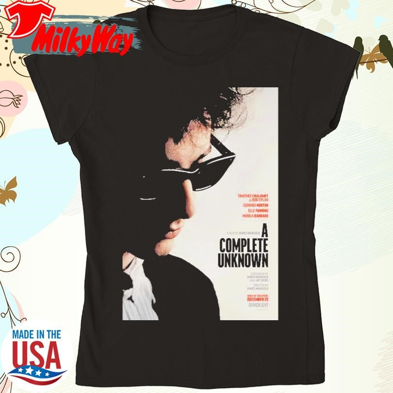 Official For A Complete Unknown The Bob Dylan Biopic Starring Timothee Chalamet Releasing In Theaters On December 25 T-Shirt