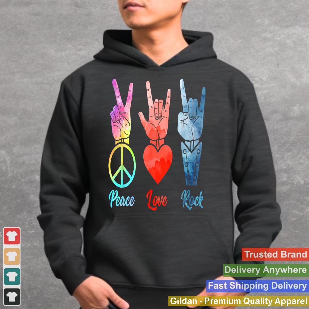 Peace Love Rock & Roll Vintage Peace Loving Musician