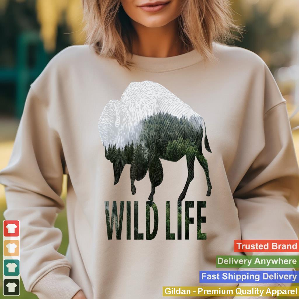 WILD LIFE buffalo roam novelty for men-women-kids T-Shirt