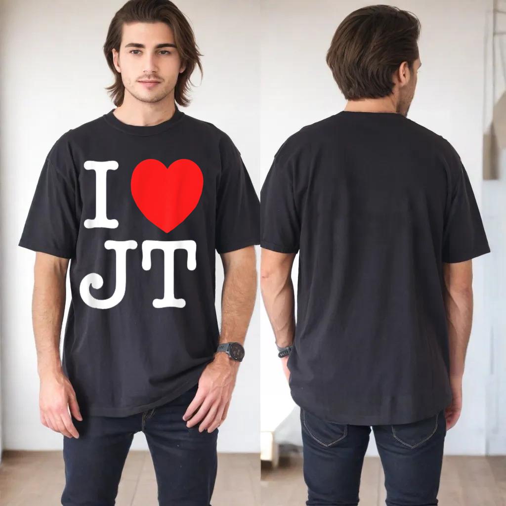 I Love JT T-shirt Gift New