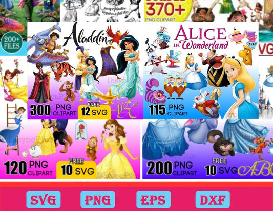 1700 Disney PNG Bundle