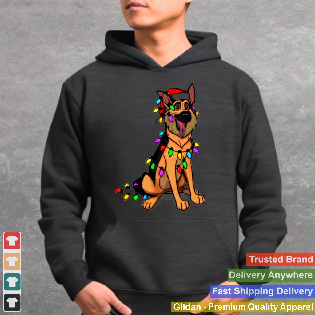 Animated-German-Shepherd-Merry-Christmas-shirt