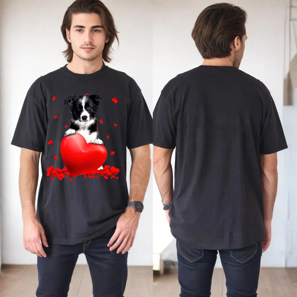 Heart Border Collie Dog Lover Christmas Valentines Day