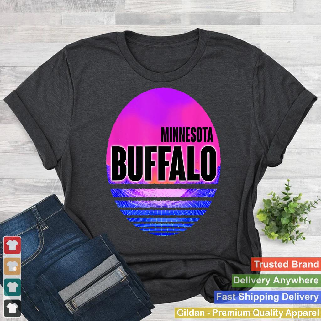 Vintage Buffalo Vaporwave Minnesota