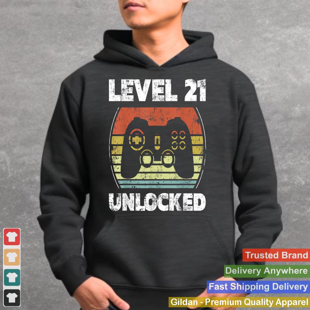 Level 21 Unlocked Funny Video Gamer 21st Birthday