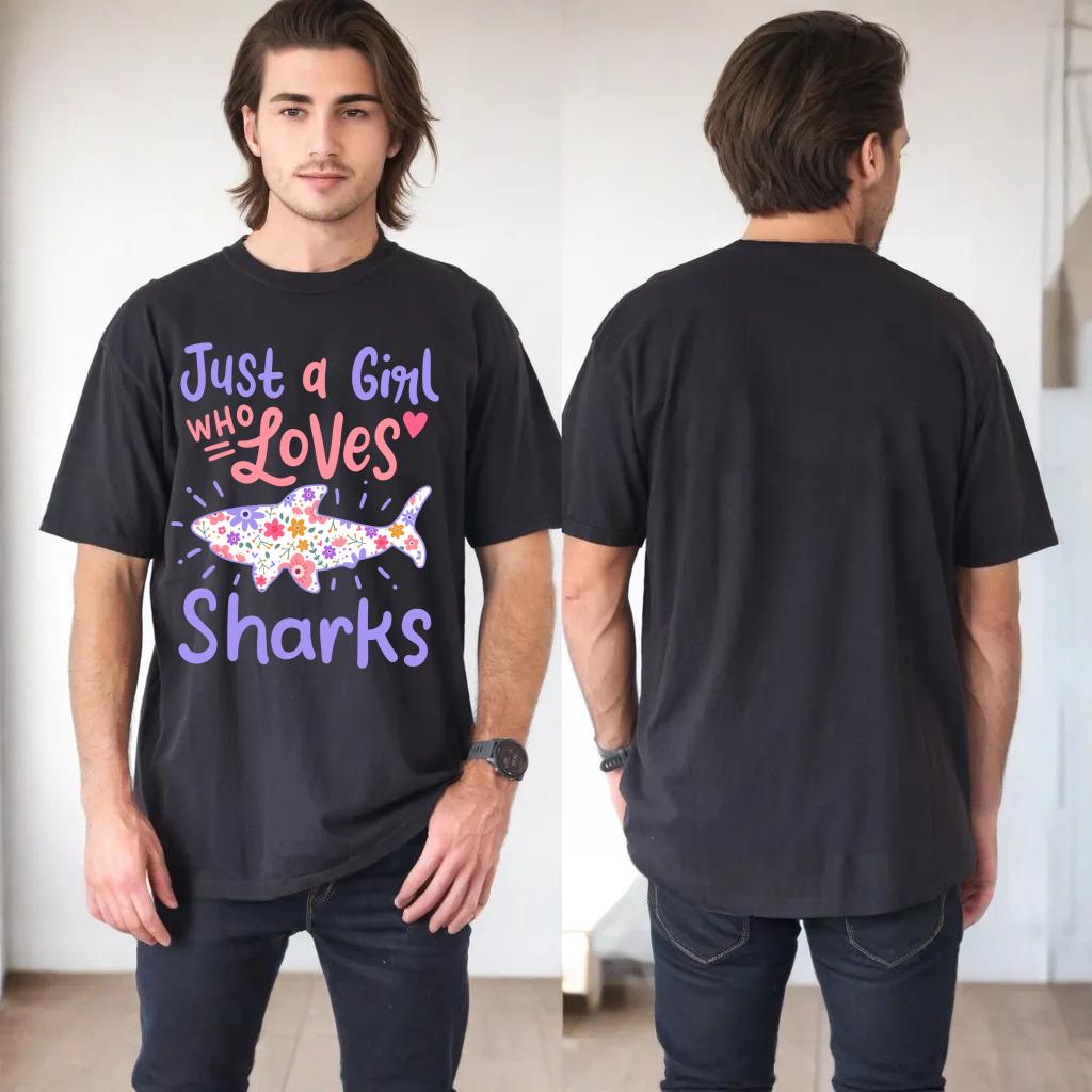 Shark Just A Girl Who Loves Sharks Gift