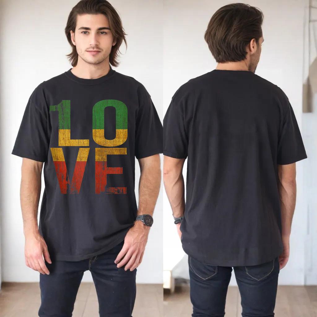 Roots Rock Reggae 1 Love Graphic Design Tank Top