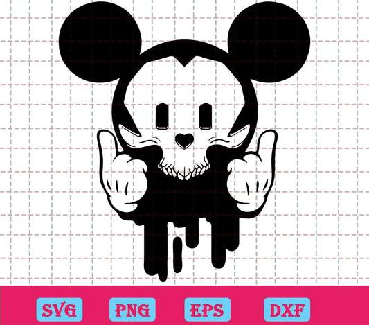 Mickey Mouse Skull, Free Svg Images For Commercial Use