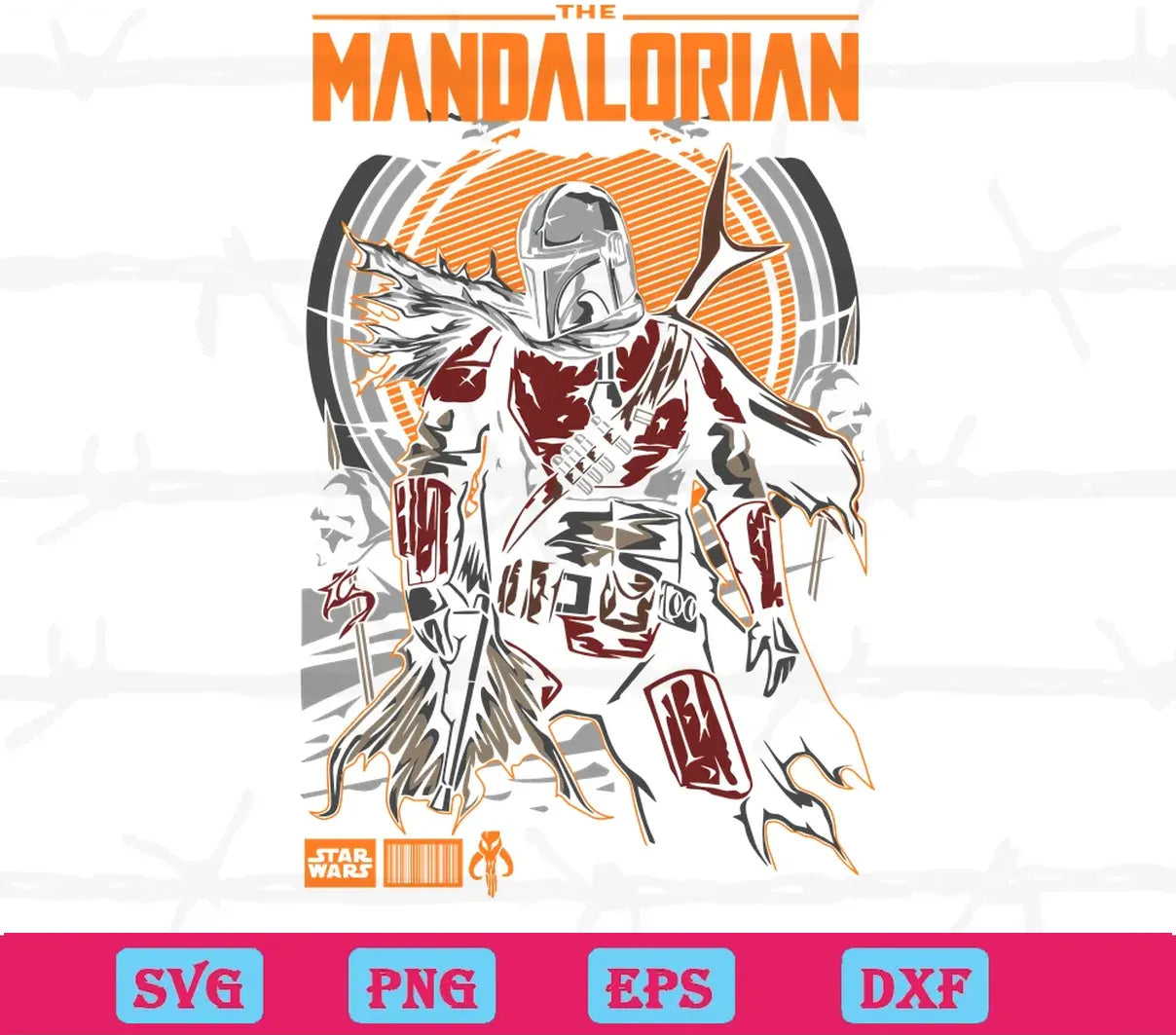 Star Wars The Mandalorian Svg