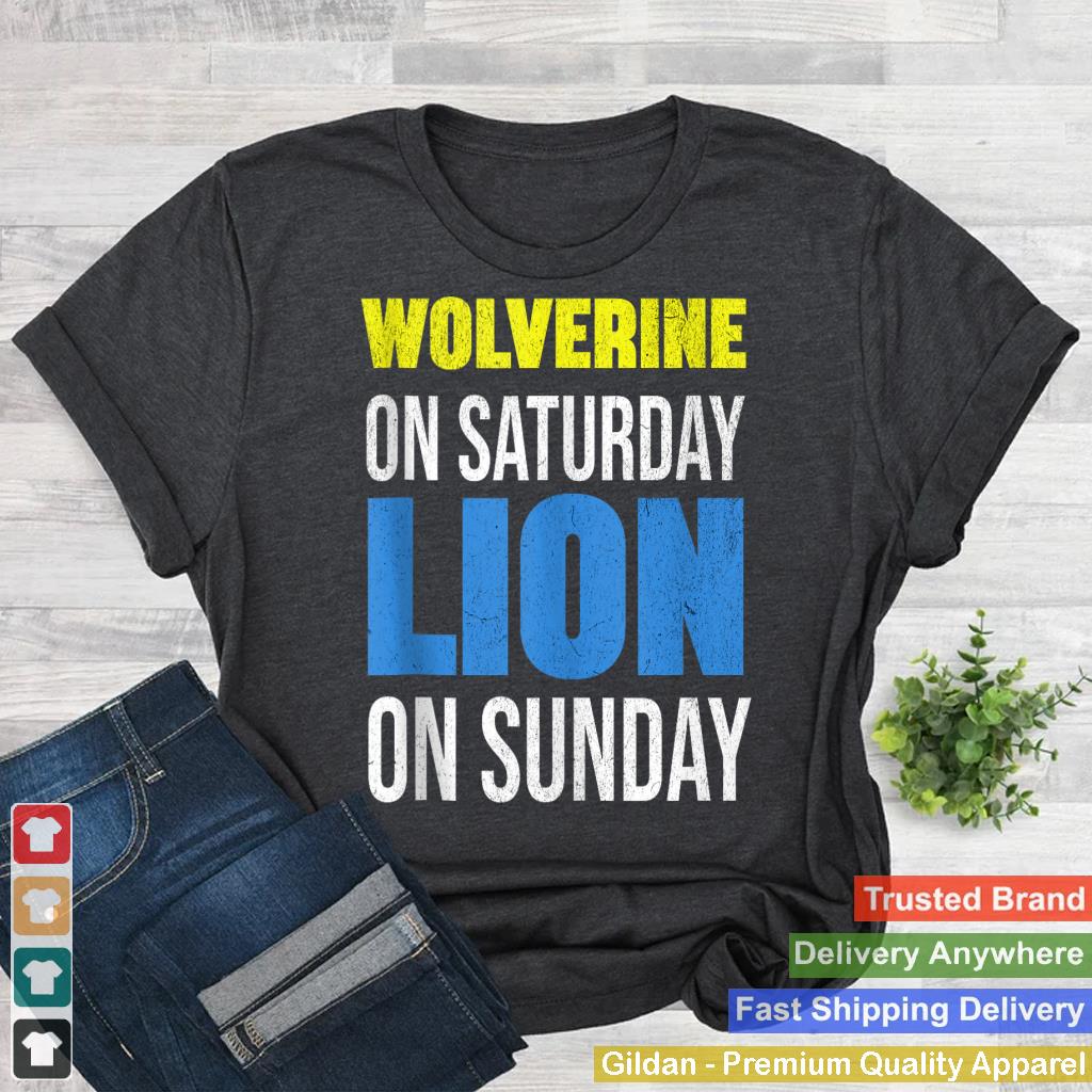 Wolverine On Saturday Lion On Sunday Tank Top