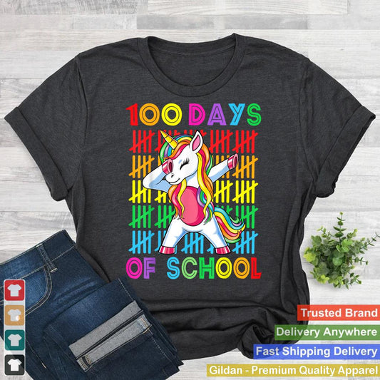 100 Days of School Unicorn Girls Teacher 100th Day of School_1